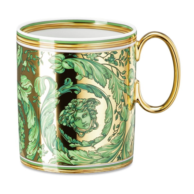 Versace Medusa Garland Green Mug In Green