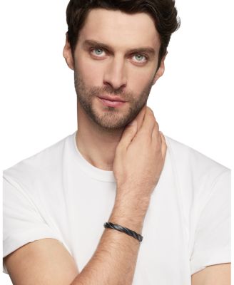 Men's DY Helios Cuff Bracelet in Black Titanium, 9mm