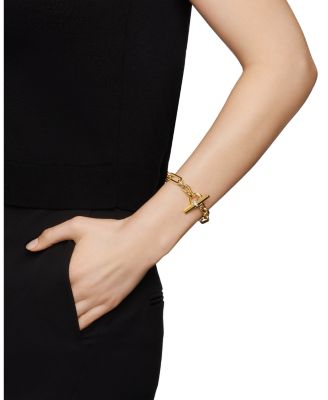 Lexington Chain Bracelet in 18K Yellow Gold with Diamonds