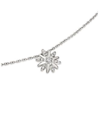 Petite Starburst Pendant Necklace with Diamonds, 18"