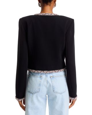 Sunburst Stacked Collarless Jacket