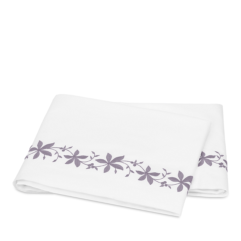 Matouk Callista Flat Sheet, King In Lilac