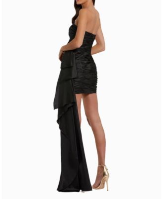 Strapless Ruched Mini Dress