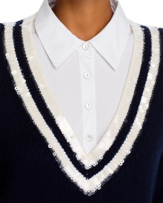 Santina Layered Look Sequin Dress