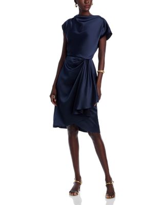 Amsale - Asymmetric Draped Sheath Dress