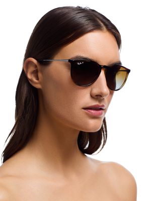 レイバン サングラス ERIKA ウェリントン ポラライズド Ray-Ban Erica Polarized Classic Round Sunglasses, 54mm