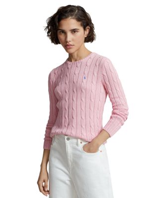 Ralph Lauren - Cable Knit Cotton Crewneck Sweater