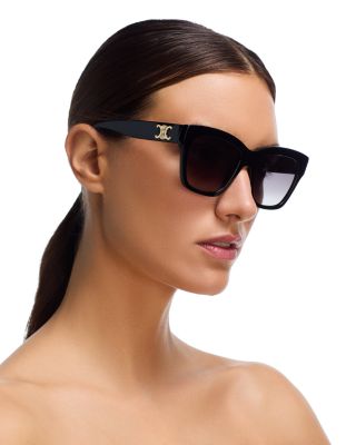 Triomphe Geometric Sunglasses, 55mm 