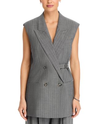 Jewelara Pinstriped Vest