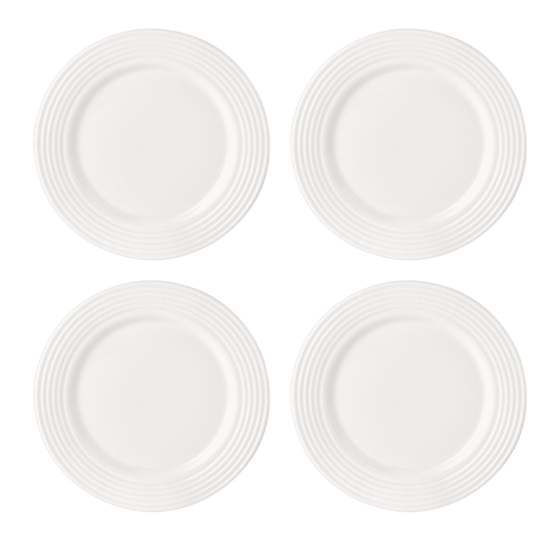 Lenox Tin Can Alley Dessert Plate, Set Of 4 In White