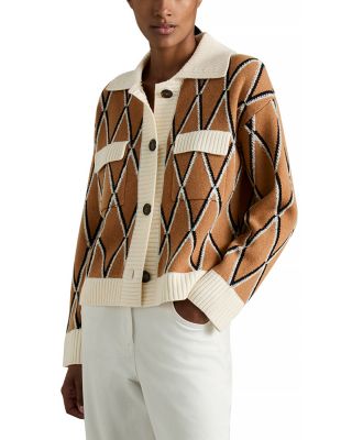 REISS - Korie Wool Blend Cardigan Sweater