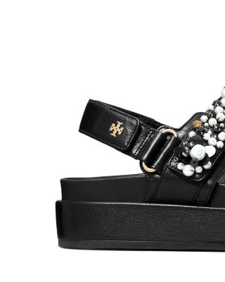 Women&#39;s Kira Embellished Platform Sandals
