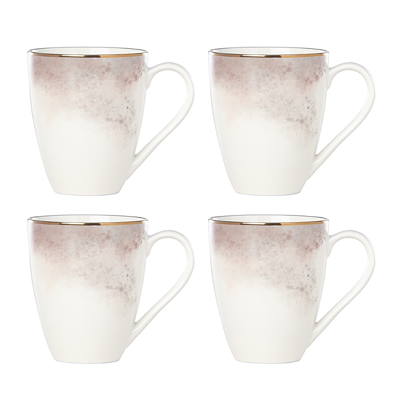 Lenox Salaria Mug, Set Of 4 In White