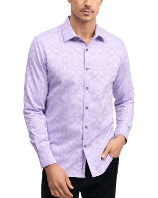 Robert Graham - Highland 6 Cotton Stretch Yarn Dyed Jacquard Classic Fit Button Down Shirt