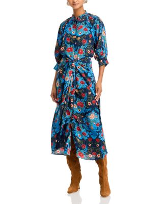 FARM Rio - Arabesque Floral Tie Front Dress