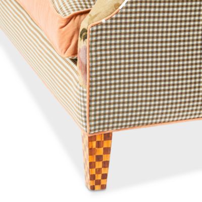 Field Study Floral and Gingham Fabric Sofa