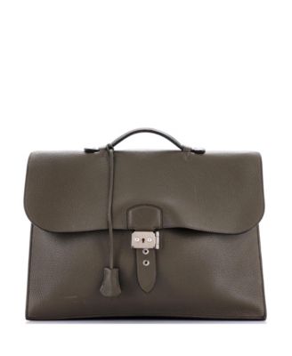 Pre-Owned Hermes 38 Sac a Depeches Bag Togo