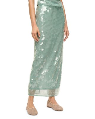 STAUD Casey Sequin Skirt | Bloomingdale's Women