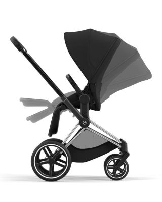 PRIAM 4 Stroller – Chrome Frame and Black Handle