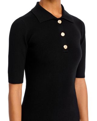 Fitted Polo Sweater