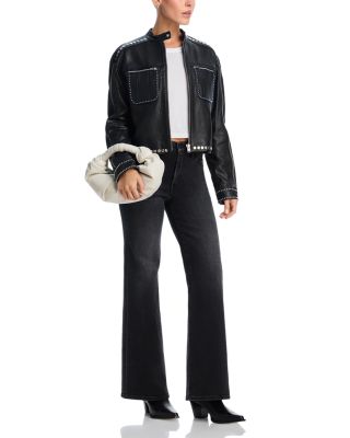 Petites Lil' Hustler Roller Sneak High Rise Jeans in Not Today Satan