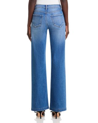 Clayton High Rise Wide Leg Jeans in Hampton