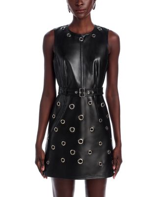 Harriet Faux Leather Mini Dress