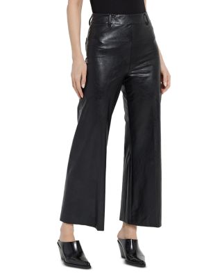 Lyssé - High Rise Faux Leather Cropped Pants