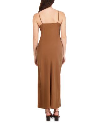 Faux Suede Slip Dress