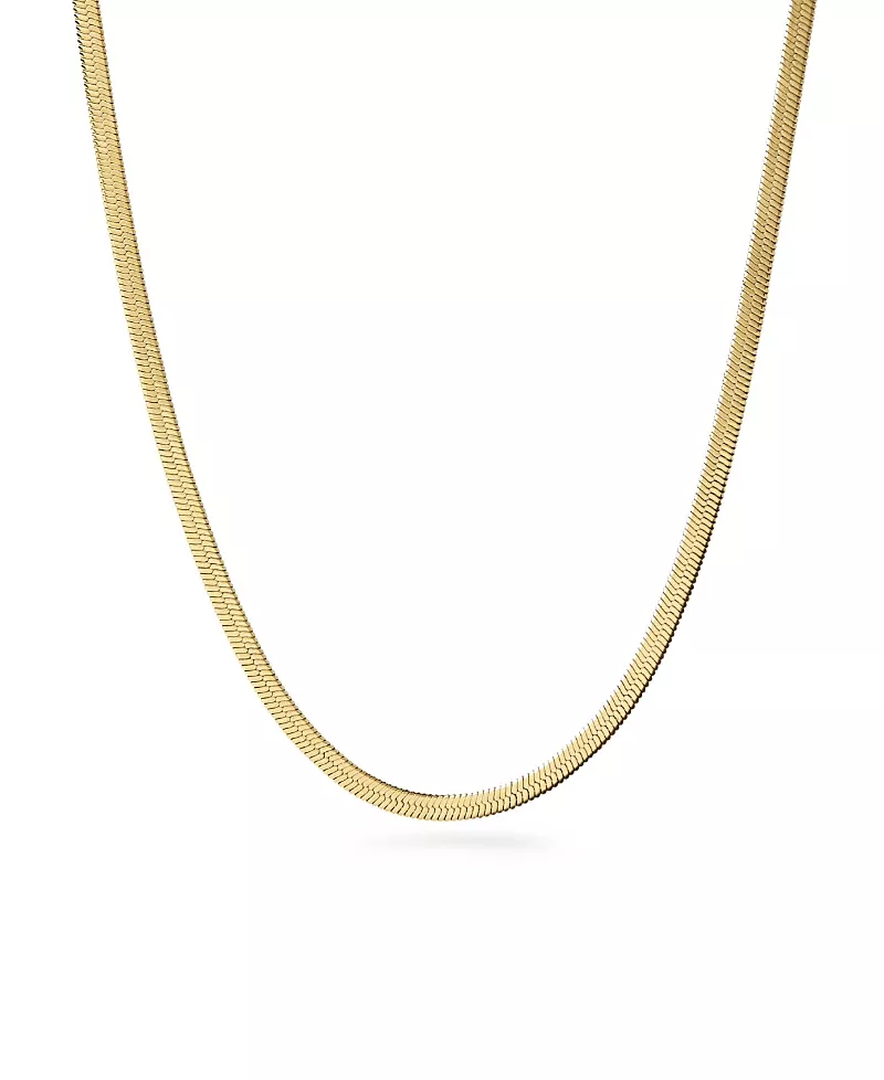 Ana Luisa Herringbone Chain Necklace - Ina