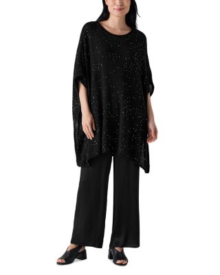 Eileen Fisher - Sequin Wool Poncho