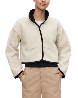 Kelly Reversible Faux Shearling Cropped Jacket