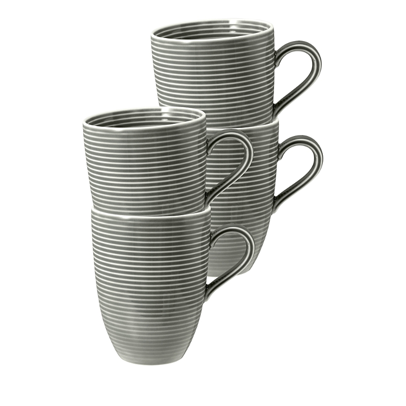 Seltmann Beat Mugs, Set Of 4 In Gray