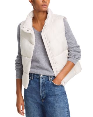 Aqua Cire Crop Padded Vest - Exclusive