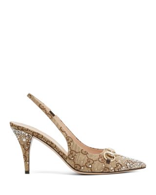 Women's Horsebit Slingback Pumps