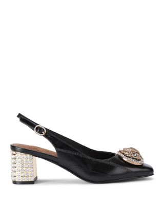 KURT GEIGER LONDON - Chelsea Block Heel Slingback Pumps