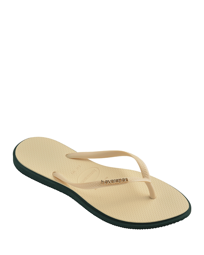 Havaianas Slim Pointed Toe Flip Flop In Pantanal G