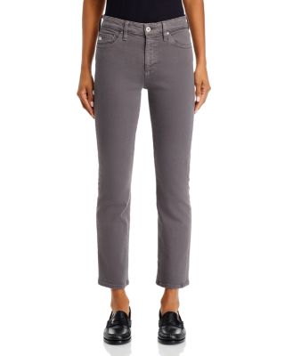 Mari Mid Rise Crop Jeans in Misty Grey
