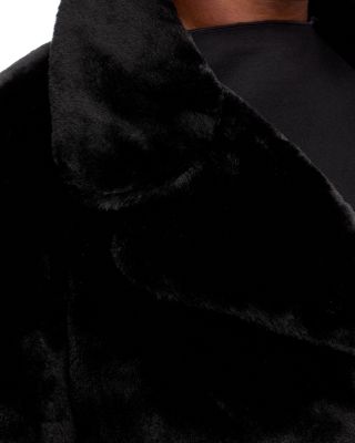 Faux-Fur Coat with Wide Lapels - Exclusive