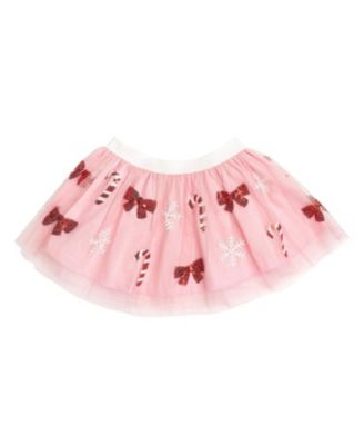 Sweet Wink Girls' Candy Cane Cutie Sequin Christmas Tutu - Little Kid, Big Kid