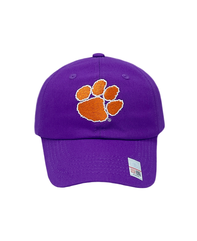 Bits & Bows Officially Licensed Clemson Baseball Hat - Baby, Little Kid, Big Kid In Purple/orange