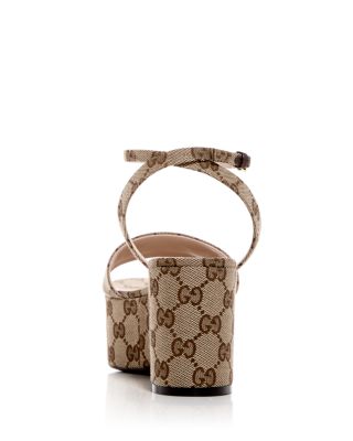 Women's Horsebit Platform Wedge Sandals