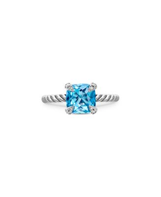 David Yurman - Ch&acirc;telaine&reg; Ring with Gemstones and Diamonds