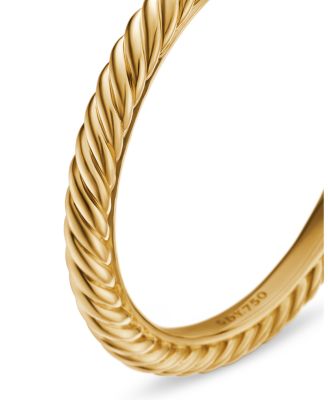 Cable Classics Band Ring in 18K Gold