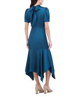 Ruffled High Neck Dress