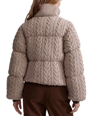 Reggie Cable Knit Puffer Jacket 