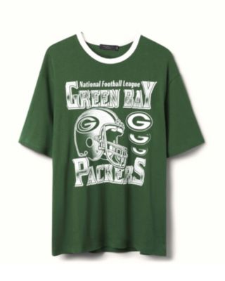  Unisex NFL Green Bay Packers Oversized Ringer Tee