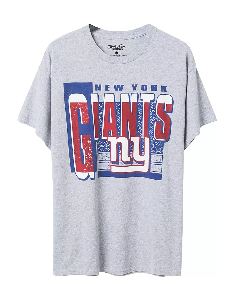 Junk Food Clothing Unisex Nfl New York Giants Complete Tee