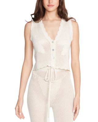 Capittana - Raffa Ivory Scalloped Cover Up Top