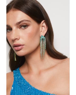 Starlet Cascading Stone Statement Earrings
